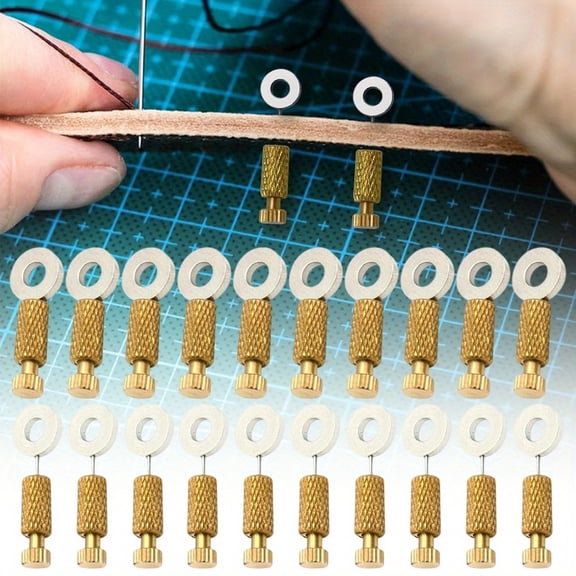Leather Suture Positioning Needles, 20Pcs Leather Locking Pins, DIY Leathercraft Located Needles