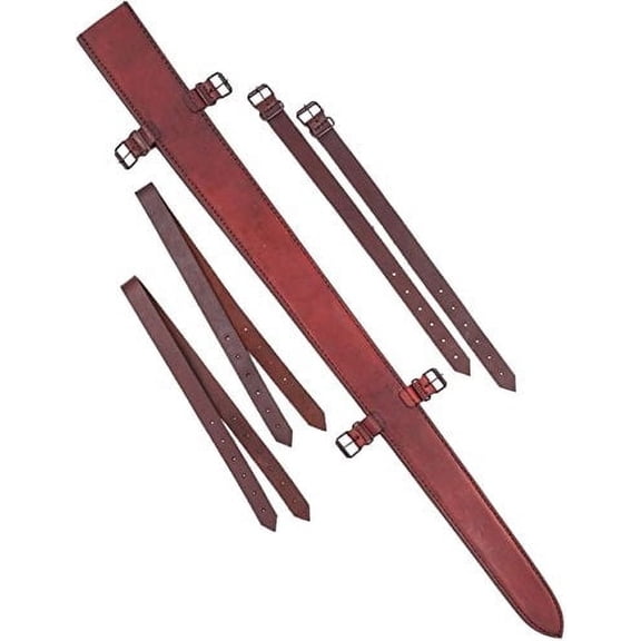 SZCO Top Grain Leather Sword Sheath 38 Inch Blade Cover, Durable Leather Scabbard for Sword Storage, Protective Carrying Sleeve