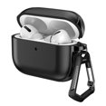 thumbnail image 1 of Leather Texture Design Case for AirPods Pro 3, Soft Silicone Shockproof Cover for Airpods Pro 3rd Generation 2025 with Carabiner, 1 of 10
