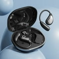 thumbnail image 1 of Leather-Textured AI Translation Earbuds | Open-Ear, Wireless Bluetooth 5.4, 1 of 8