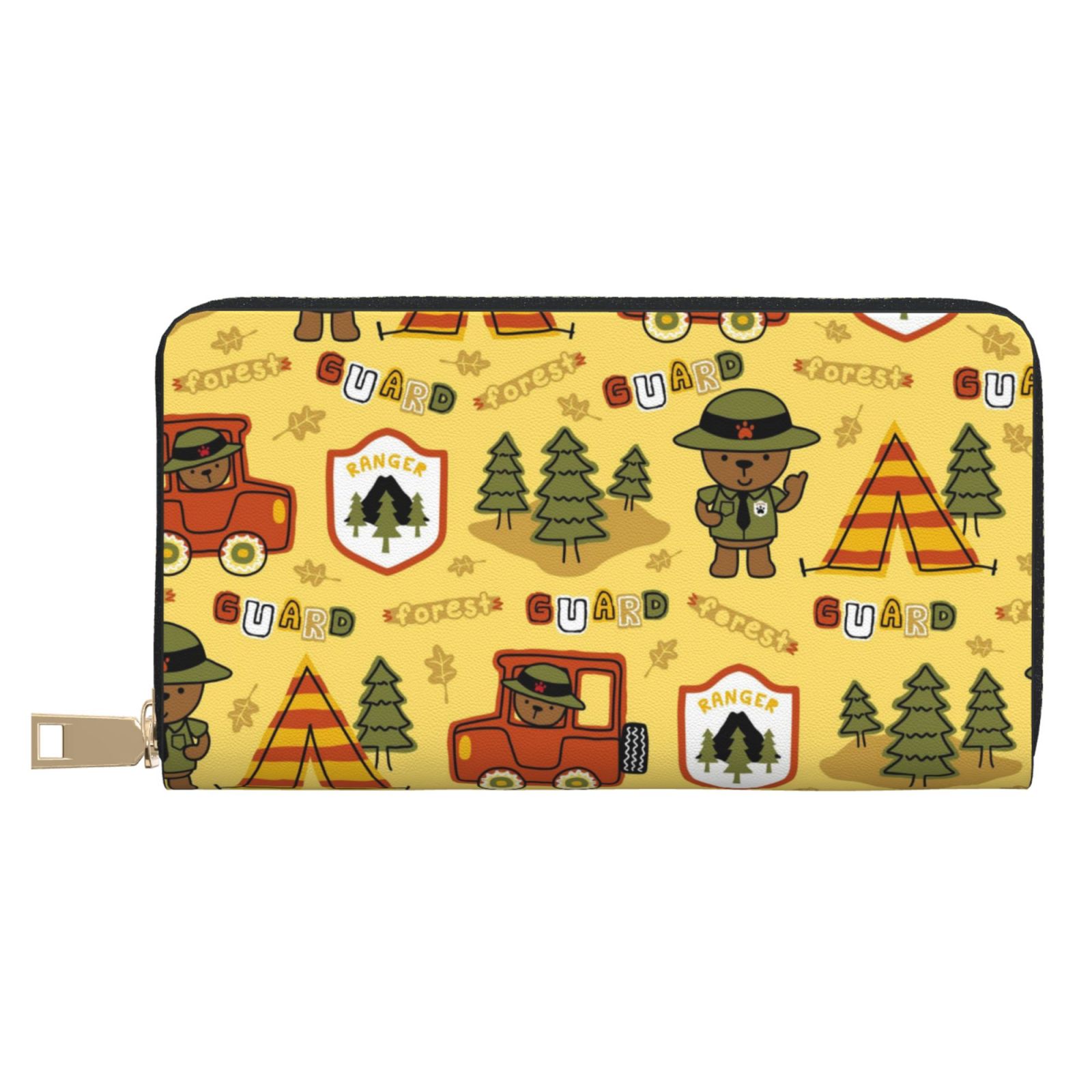 Leather Thin Slim Wallets for Women Men - Forest Guard,Car TentTrees ...