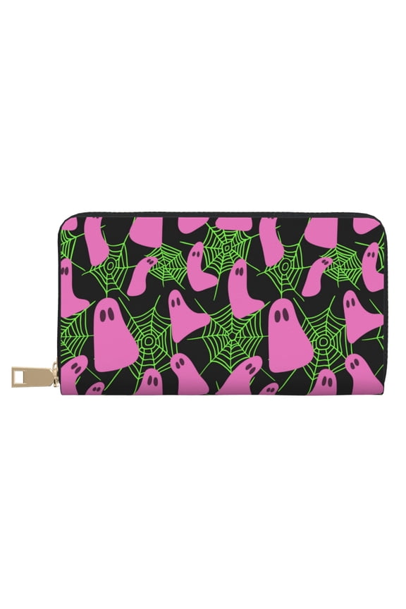 Leather Thin Slim Wallets for Women Men - hw_62 Clutch Card Wallet for Women Men with Zipper