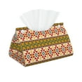 thumbnail image 1 of Leather Tissue Box Cover - Aztec Long PVC Tissue Box Holder for Dining Tables, Bedside Tables, Desks, Modern Tissue Holder Cover for Living Room, Office, Bedroom Decor, 1 of 8
