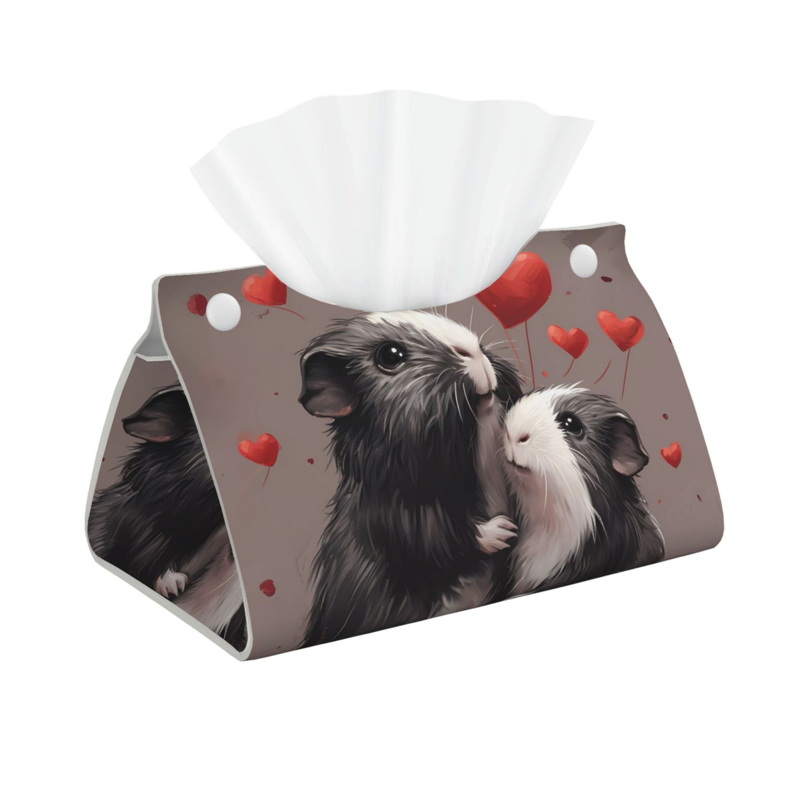 A closer look at Hearts Guinea Pig Dessert Decorations