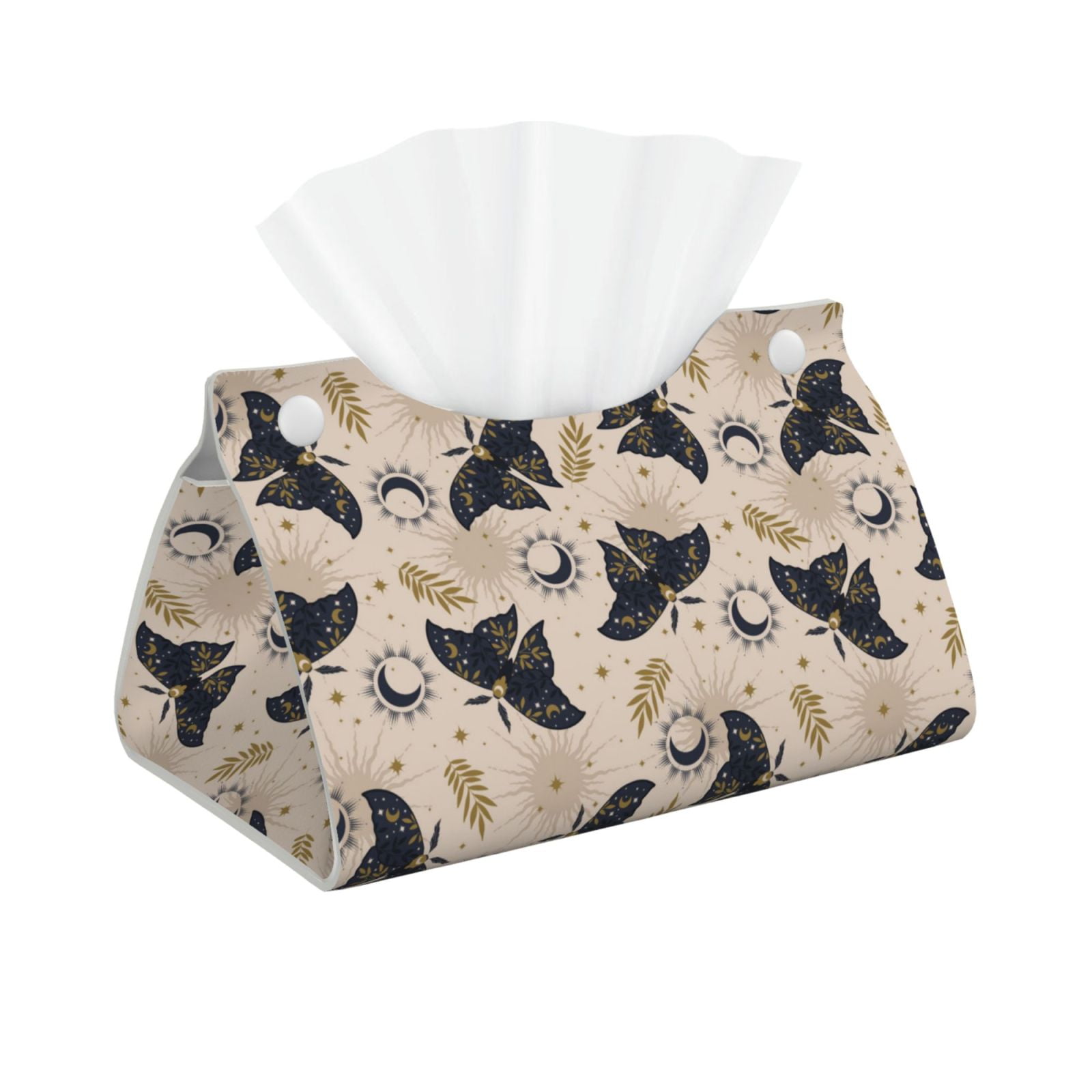Leather Tissue Box Cover Ramadan moth Long PVC Tissue Box Holder for
