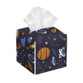 thumbnail image 1 of Leather Tissue Box Cover Square - Galaxy Waterproof Tissue Box Holder Paper Case Organizer Dispenser for Modern Home Office Room Home Bathroom Decor, 1 of 7