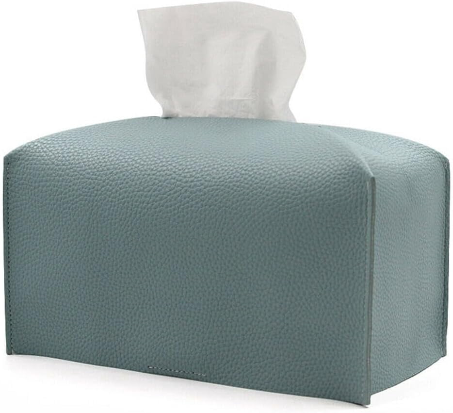 Leather Tissue Box, Rectangle Leather Tissue Box Cover Decorative ...
