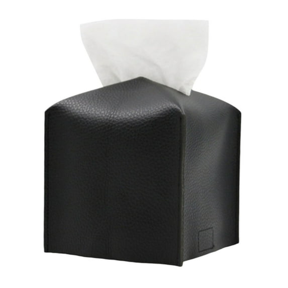 Leather Tissue Cover For Home And Elegant Decorative Storage Container With Easy Design Practical