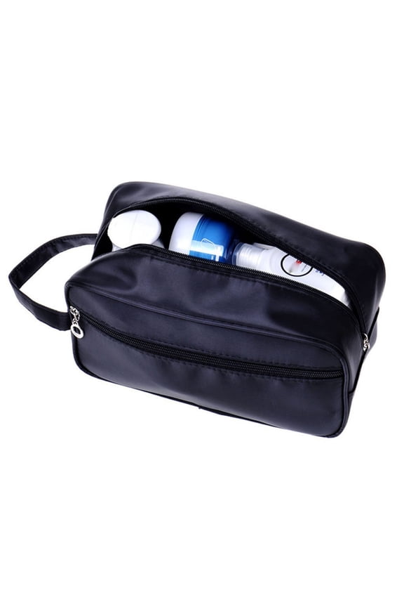 Leather Toiletry Bag for Men,Makeup Bag,Travel Toiletry Bag,Toiletry Bag for Men,Boys Toiletry Travel Bag,Barber Bag,Travel Dopp Kit Bathroom Shower Bag(Black 10*6*4in)from ANMUYUM