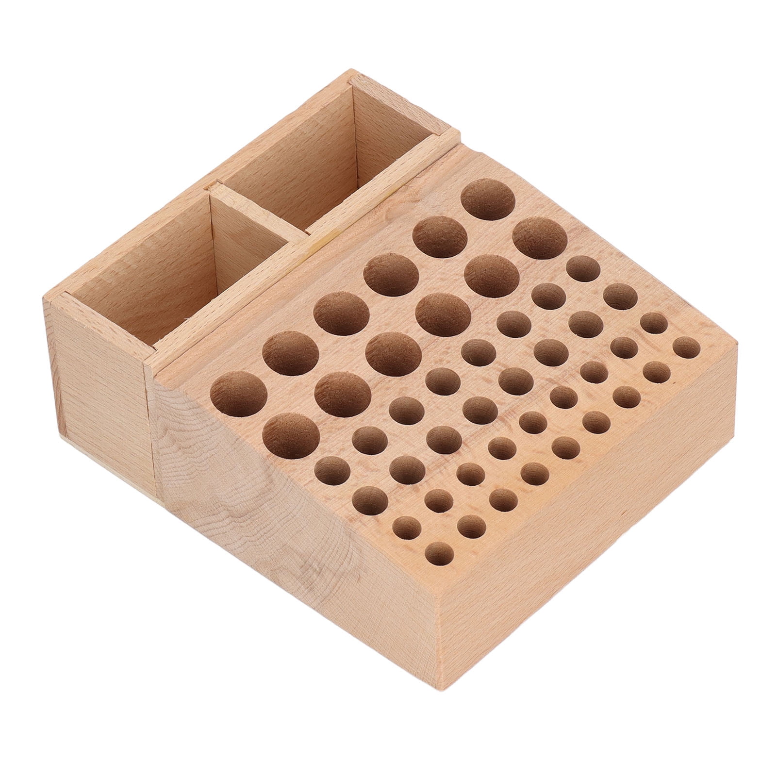 Leather Tool Holder 2 Grid 46 Holes Wooden Leathercraft Tool Rack