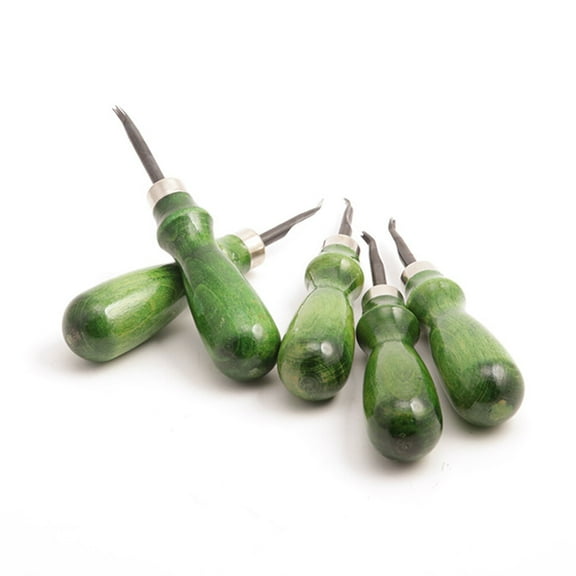 1 Set Leather Edge Trimmer and Wide Mouth Leathercraft Edge Skiving Beveler Tool