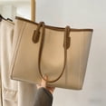 thumbnail image 1 of Leather Tote Bag For Women, Commuter Shoulder Bag, Versatile Fall And Winter Daily Use Bag, Large Soft Leather Work And Leisure Tote, 1 of 6