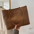thumbnail image 1 of Leather Tote Bag For Women, Commuter Shoulder Bag, Versatile Fall And Winter Daily Use Bag, Large Soft Leather Work And Leisure Tote, 1 of 6