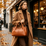 Leather Tote Bag, Soft Vintage Crossbody Shoulder Handbag with ...