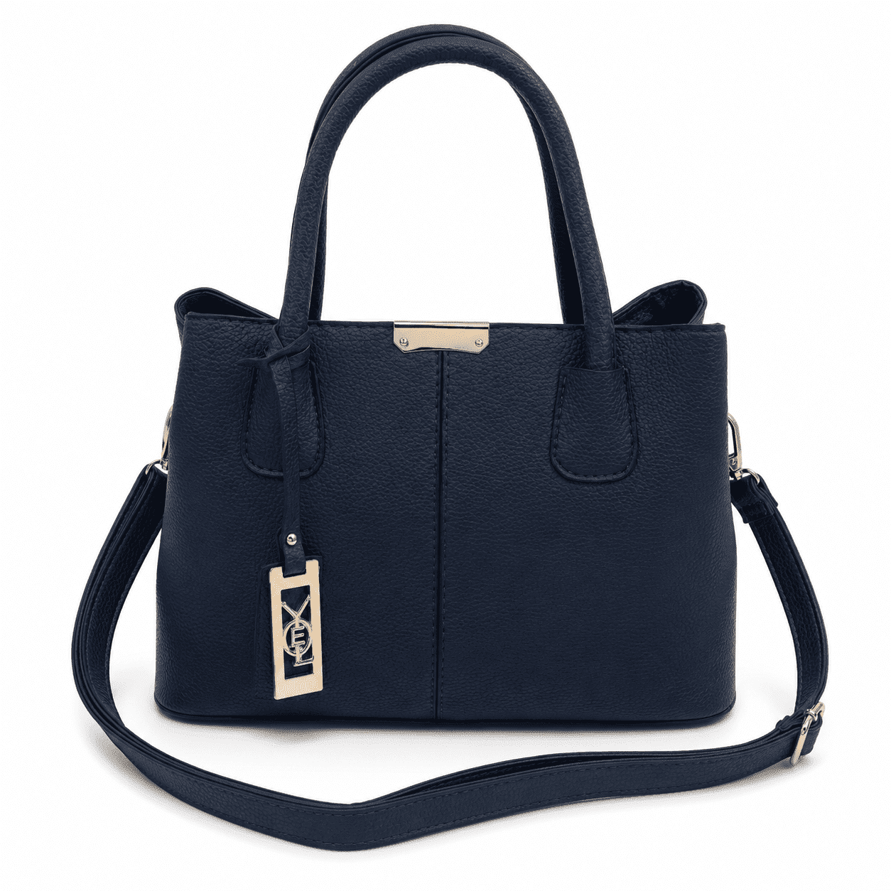 Kabuer Women's PU Leather Tote Handbag with Shoulder,Blue