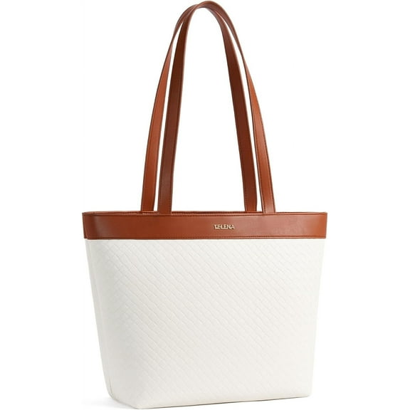 Leather Tote Bag for Women Waterproof Woven Womens Tote Purse and Handbags for Work Travel Shopping