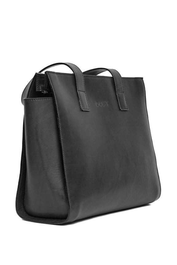 Leather Tote Black Aspen Collection