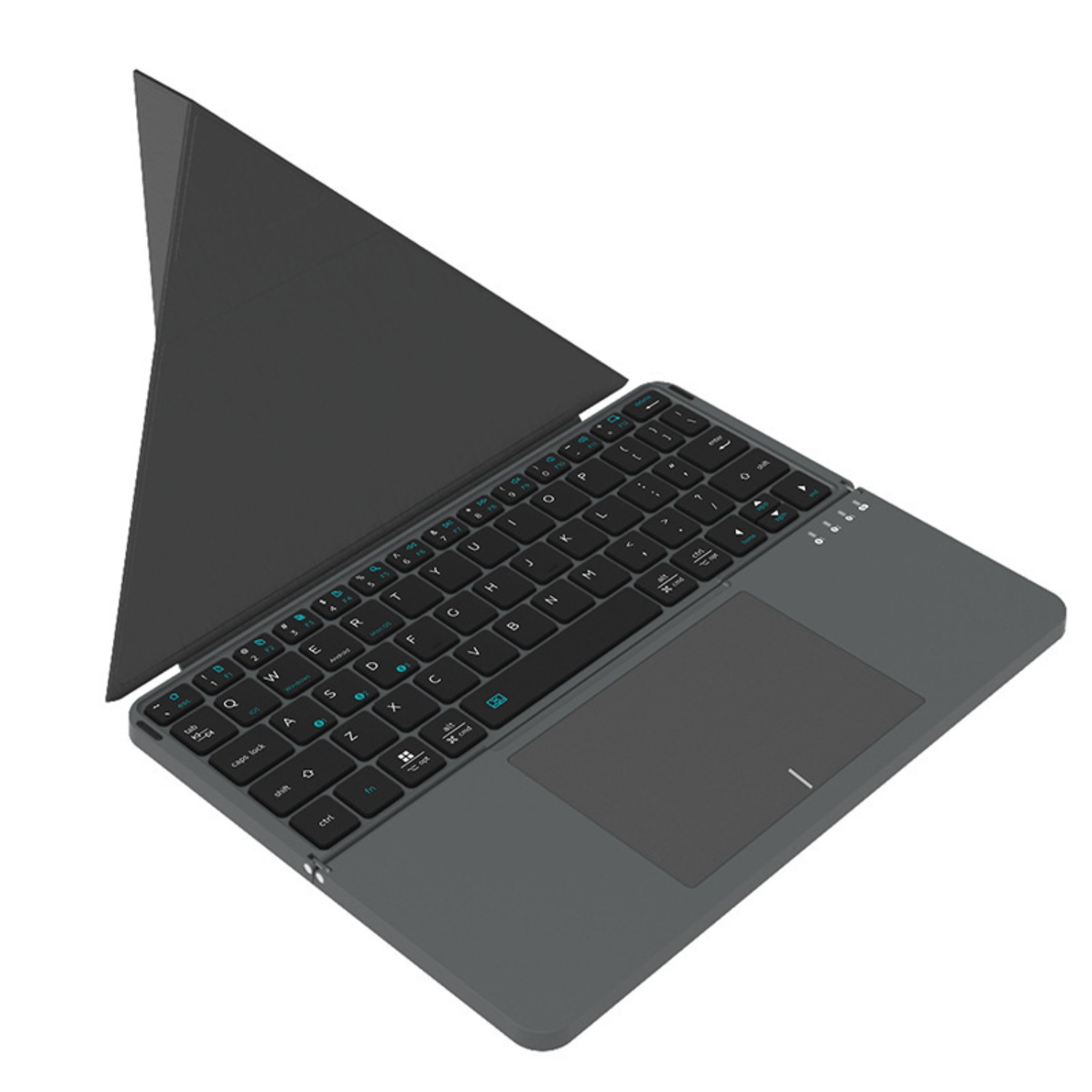 Leather Touch Fold Miaokong Magnetic Keyboard for IPad Bluetooth Wireless Portable Touch Pad Notebook Computer Bracket Accessories Gift