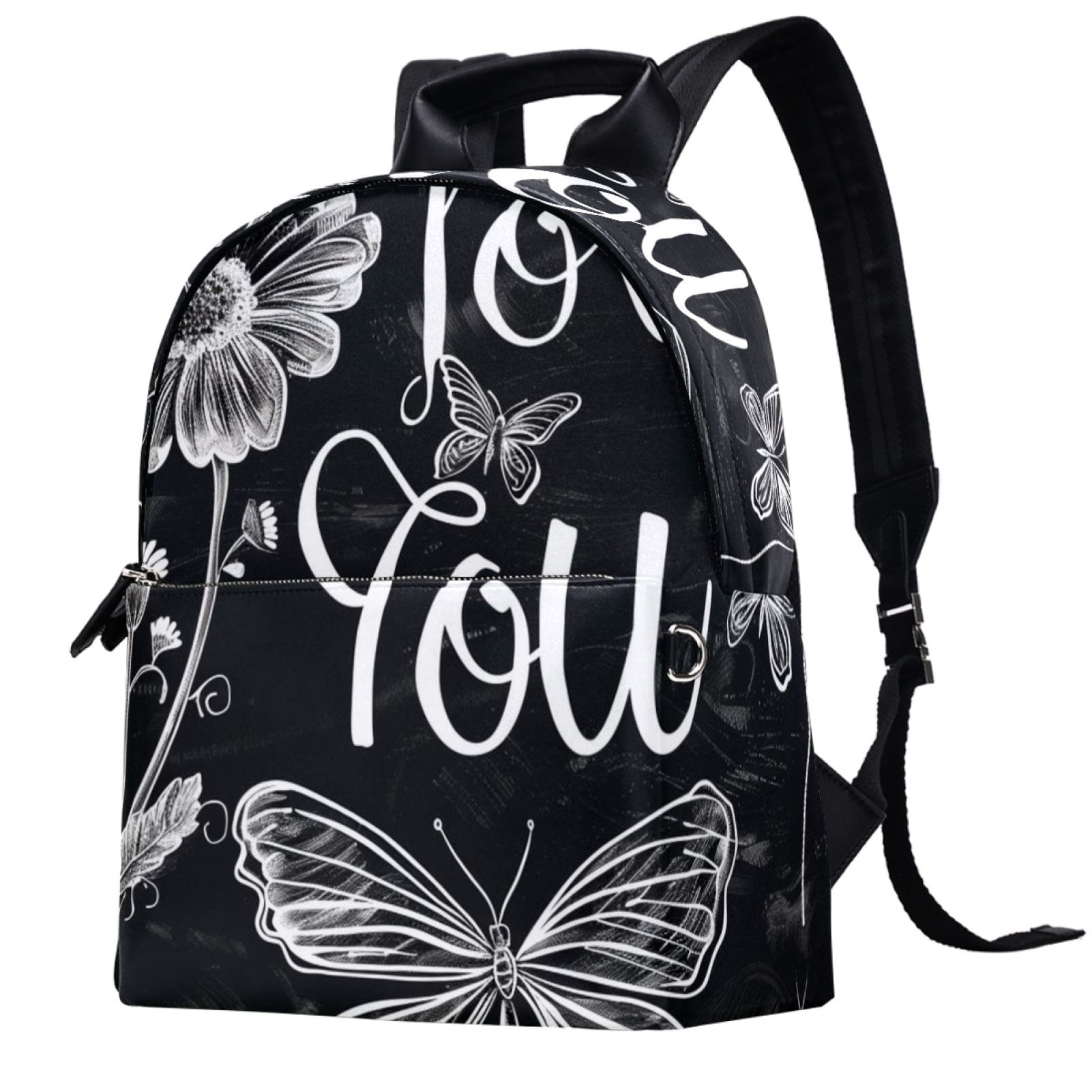 Leather Travel Backpack Lightweight Laptop Casual Backpack for Women