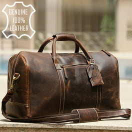 FR Fashion Co. 20 Men s Distressed Leather Duffle Bag Walmart