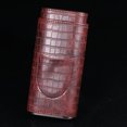 thumbnail image 1 of Leather Travel Cigar Case 3 Cigar Holsters Portable Cedar Cigar Humidors (army green), 1 of 6