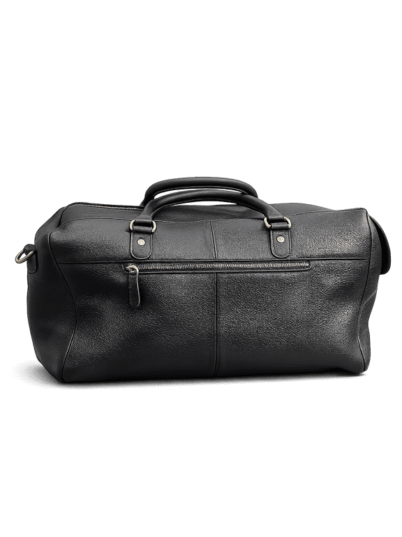 Leather Travel Duffle Bag with Adjustable Shoulder Strap | Weekender Overnight Carry Bag with Multiple Storage Pockets | Large Capacity Gym, Business & Travel Luggage