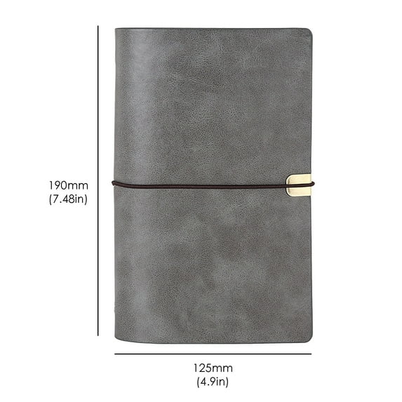 Leather Travelers Notebook (Refillable Writing Journal, A6 Organizer), A6 Refillable Leather Journal Includes Elastic Closure And Pen Loop For Mobile Professionals(#A), By Meiiso