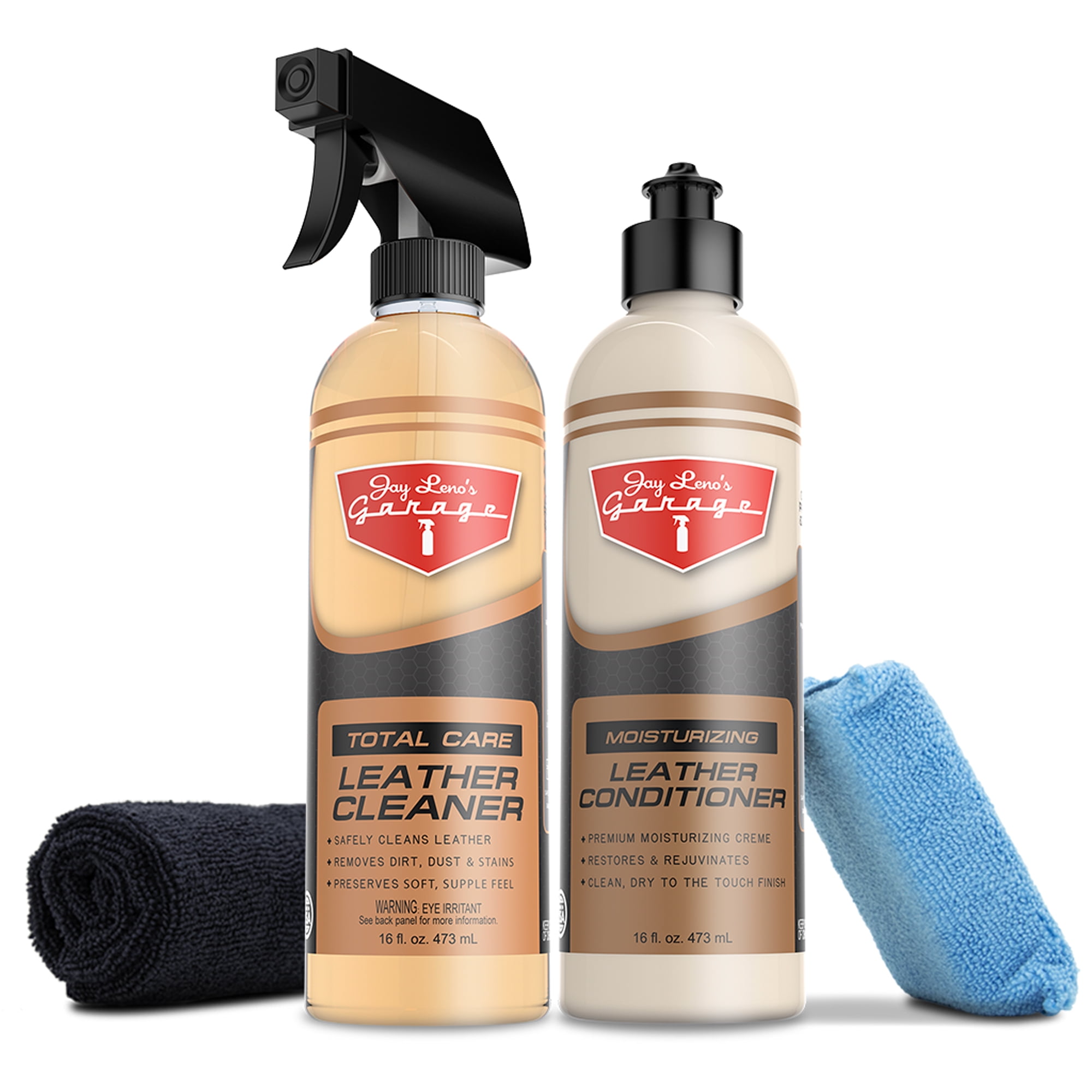 Jay Lenos Garage Leather Treatment Kit Clean \u0026 Condition Car \u0026 Truck Leather Surfaces