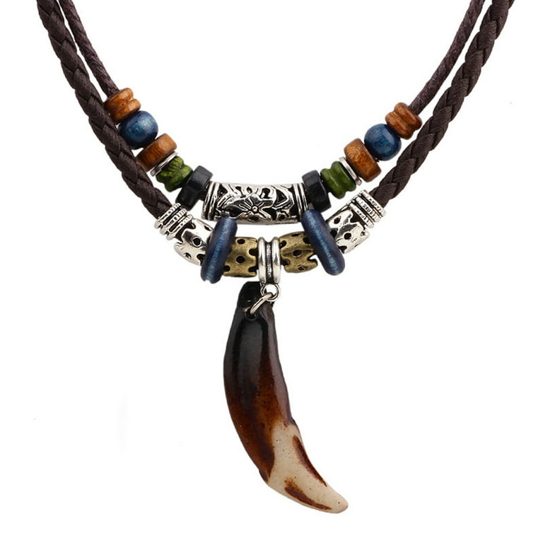 Tribal top tooth necklace