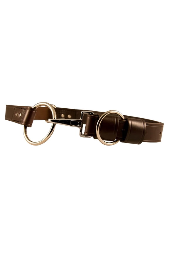 Leather Truckman's Belt Brown, Fits up to 48" Includes Equipment Hook