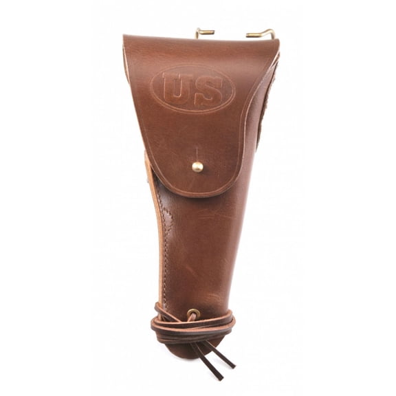 World War Supply WW2 Gun Holster M1916 Model 1911 Hip Pistol .45 Drum Dyed Leather