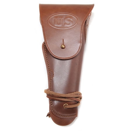 World War Supply M1916 Colt 1911 .45 Holster US WW2 Style Hip Brown Leather