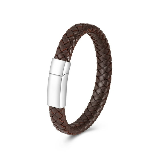 Leather Urn Bracelet for Ashes Cremation Bracelet for Ashes Stainless Steel Ash Bracelet for Men Women Memorial Ashes Holder Cuff Bangle Leather Bracelet