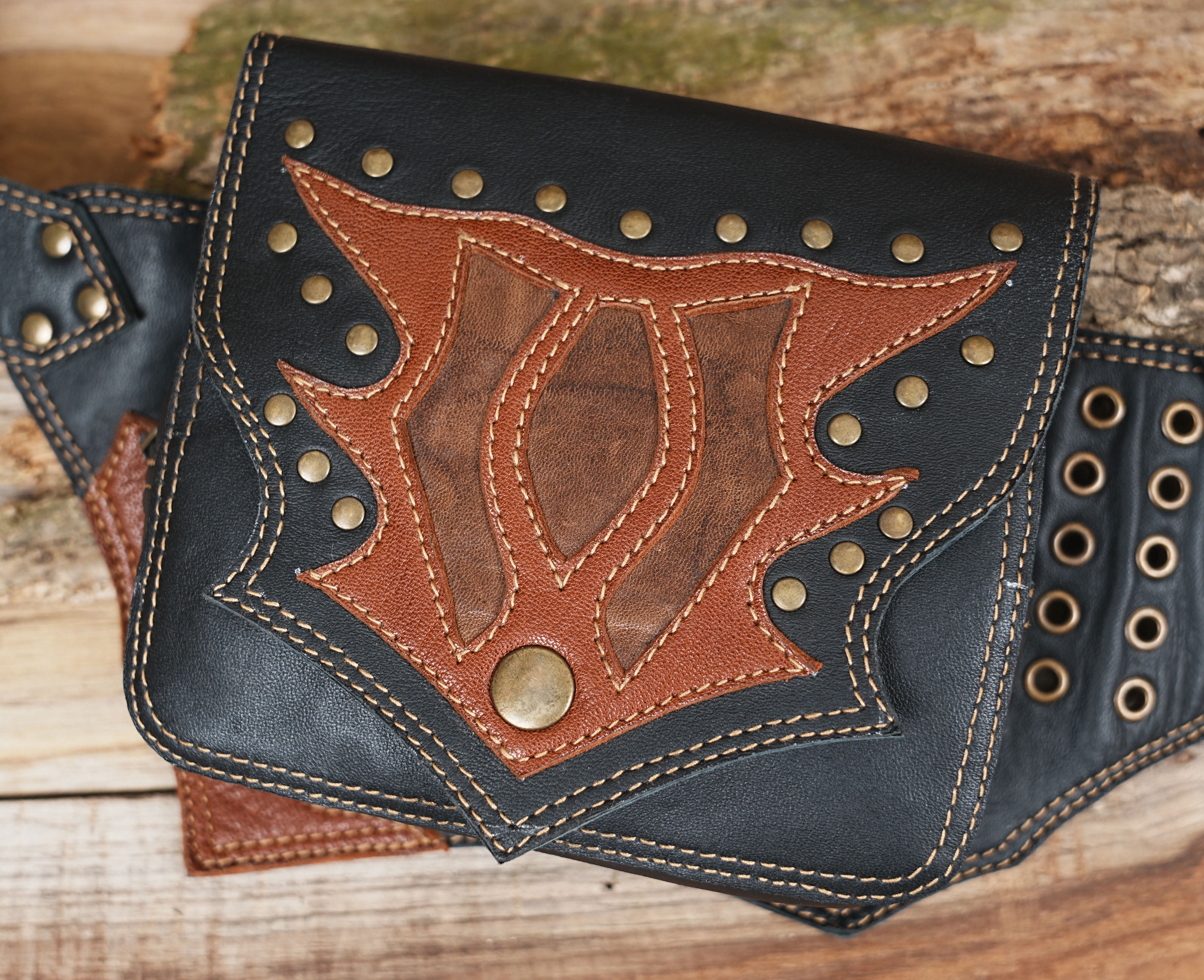 Genuine Leather Belt Set, Studded Keepers, Adjustable Sizes, Versatile Accessory YJSG Leather Rivet Belt for Men with Metal Pin Buckle, Men main image 2