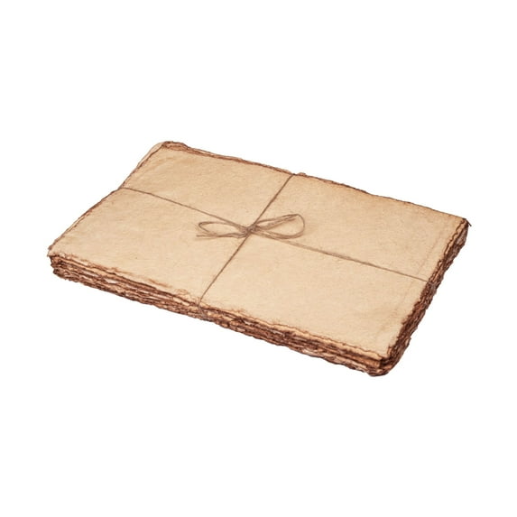 Leather Village - Handmade Cotton Watercolor Paper - 9 x 10 - 200 GSM - Vintage