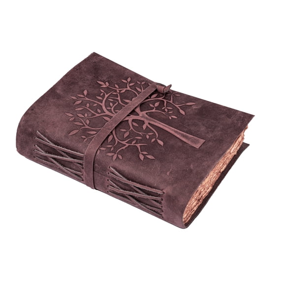 Leather Village - Tree of Life Journal - Vintage Paper - Notebook for ...