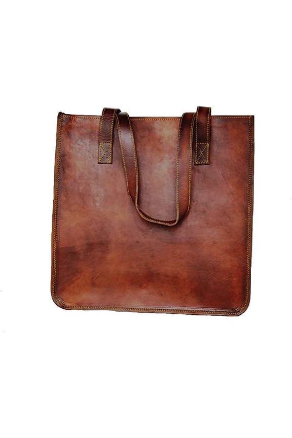 Leather Vintage Gypsy bag Vintage tote bag shoulder bag Women leather top handlebags Leather bags for women