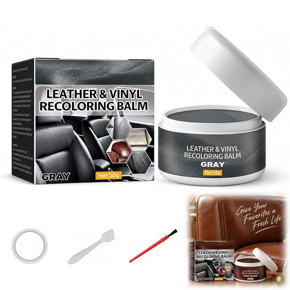 Leather & Vinyl Repair Balm – Scratch, Fade & Crack Restorer for Couches, Car Seats & Shoes