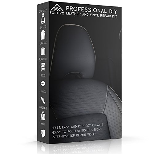 Leather and Vinyl Repair Kit - Furniture, Couch, Car Seats, Sofa, Jacket, Purse, Belt, Shoes | Genuine, Italian, Bonded, Bycast, PU,Pleather | No Heat Required | Repair & Restore
