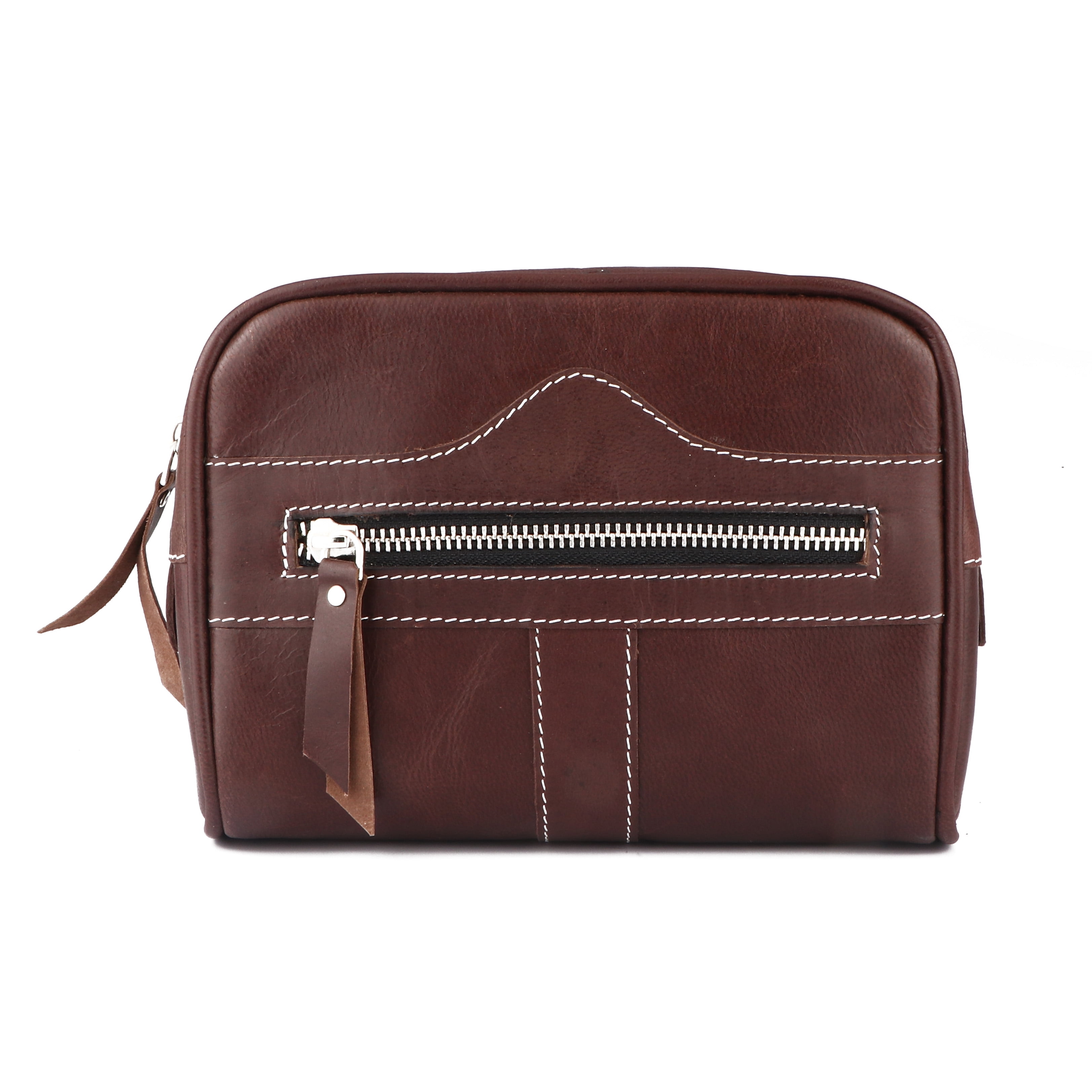 Leather Waist Belt Bag Travel Pouch Fanny Pack Brown 18BT25BR