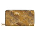 thumbnail image 1 of Leather Wallet 8 X 4.3 In Comfortable Light Waterproof And Durable Zipper Design Easy To Carry Sandybrown Marble_3, 1 of 8