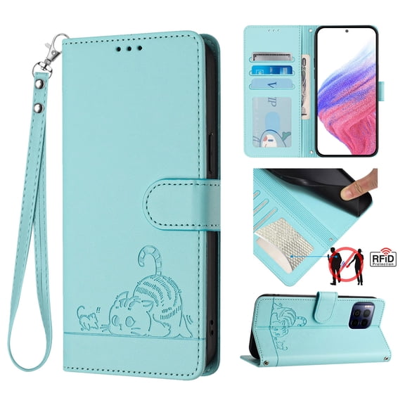 Leather Wallet Case For Boost Summit 5 /AT&T Propel 2 5G With Magnetic Bumper Shockproof Stand Phone Case