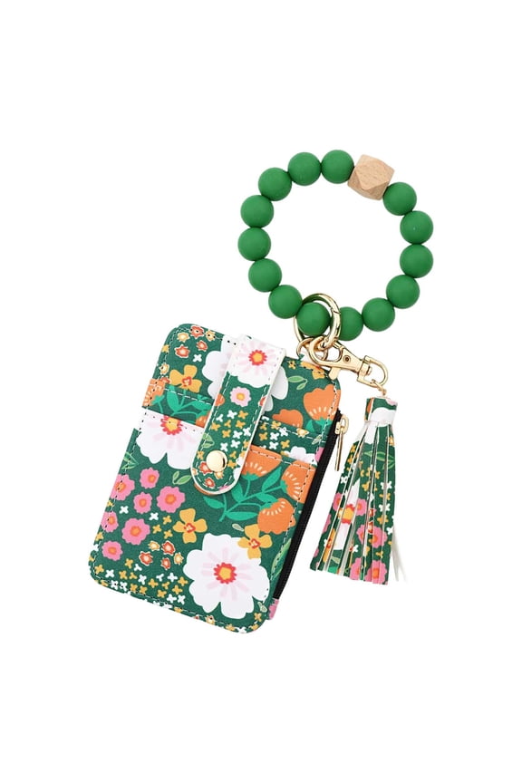 Leather Wallet Keychain Compact Daily Companion Card Holder Keys Cash Storage Portable Accessory Gift Idea Organizer