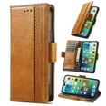 thumbnail image 1 of Leather Wallet Phone Case For Motorola G Stylus 5G 2024 Moto G Play Edge 50 Ultra Edge 40 G85 G45 X40 E53 G73 G54 G23 G Power G 5G Quality Leather Phone Case With Card Holder Zipper, 1 of 9