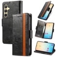 thumbnail image 1 of Leather Wallet Phone Case For OPPO A96 A95 A94 A93 A79 A78 A77 A76 A59 A58 A57 A56 A55 A53 A52 A38 A18 A17 A16 A15 A35 A3S A9 A2 Pro A1 Quality Leather Phone Case With Card Holder Zipper, 1 of 20