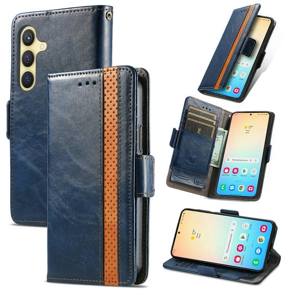Leather Wallet Phone Case For Samsung Galaxy A55 A35 A25 A15 A05 A05S A54 A34 A24 A14 Quality Leather Phone Case With Card Holder Zipper