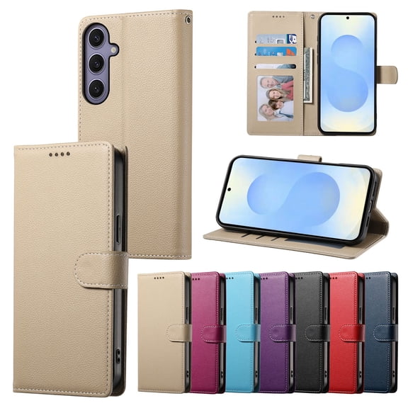 Leather Wallet Phone Case For Samsung Galaxy A56 A36 A26 A16 A06 A55 A35 A25 A15 A05 A05S A54 A34 A24 A14 A04 A04S Phone Case Wallet Case Leather Phone Cover Card Zipper
