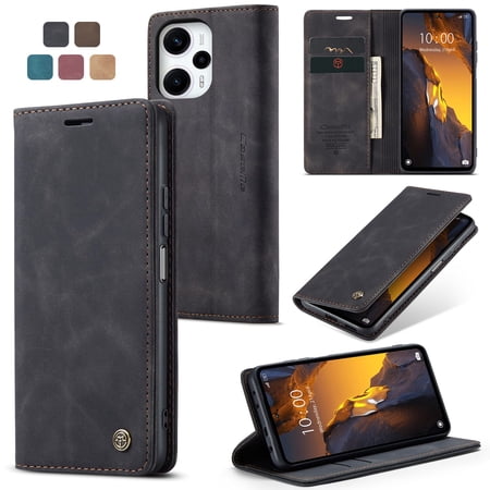 Leather Wallet With Card Holder Zipper Phone Case For Redmi Note 12 Turbo High Quality Leather Phone Case