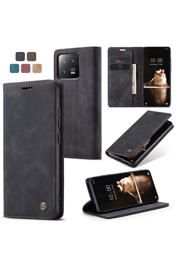 Leather Wallet With Card Holder Zipper Phone Case For Redmi Note12 Turbo PU Leather Magnetic Handbag Zipper Pocket Card Slots