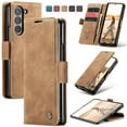 thumbnail image 1 of Leather Wallet With Card Holder Zipper Phone Case For Samsung Galaxy Z Fold 6 Fold5 Fold4 High Quality Leather Phone Case, 1 of 22